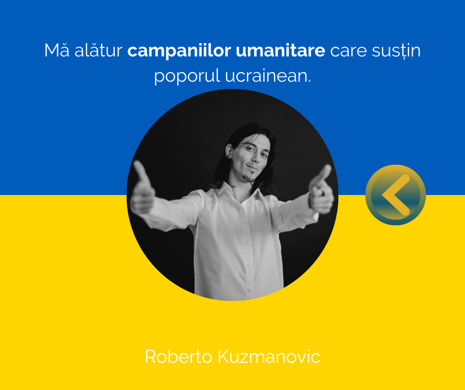 Roberto Kuzmanovic susține refugiații din Ucraina